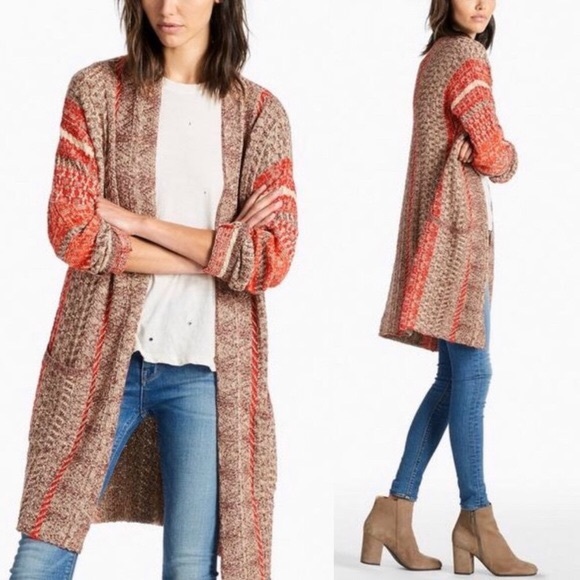 Lucky Brand Sweaters - Lucky Brand Boho Knit Long Cardigan Duster